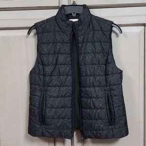 Ann Taylor Loft zippered puff vest